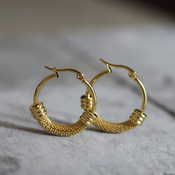 STAINLESS STEEL EARRING : 017