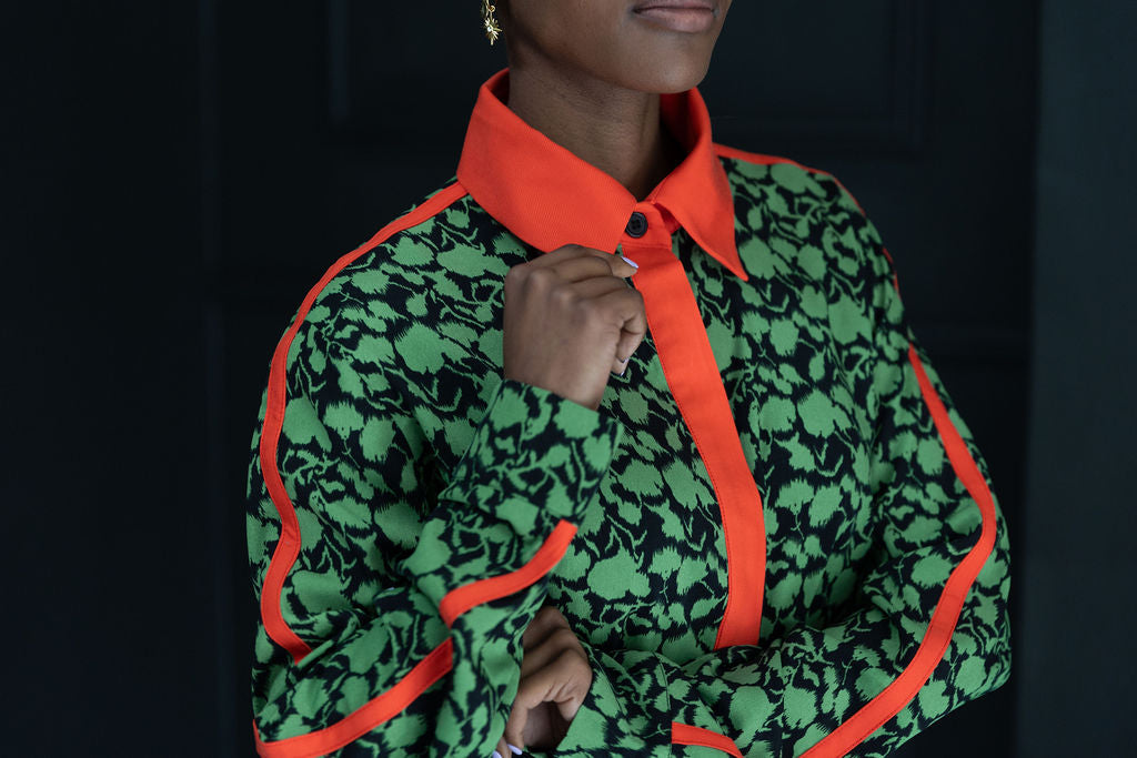 MARGOT : Green + Coral