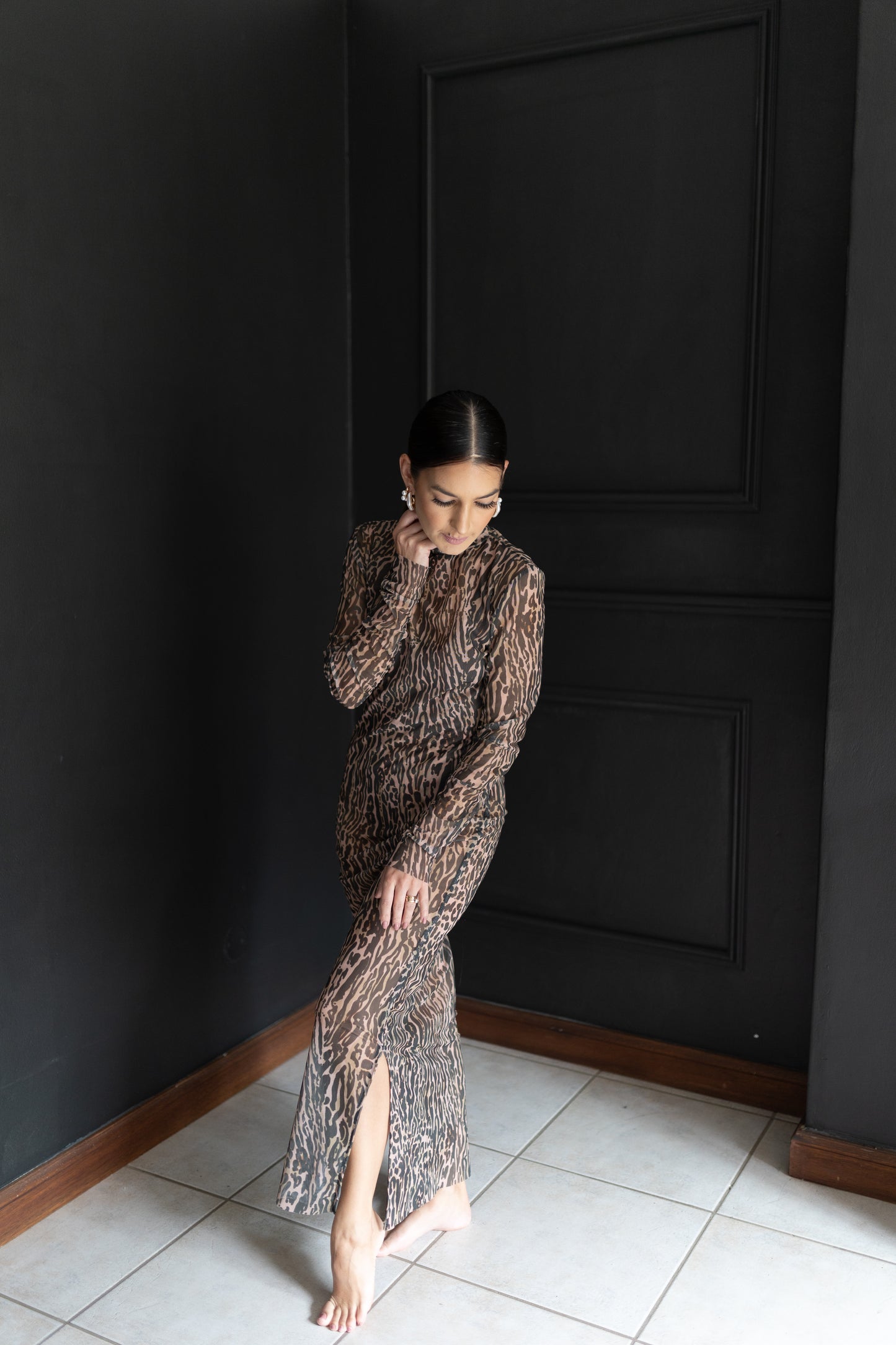 KAMILLA : Mesh Polo Dress