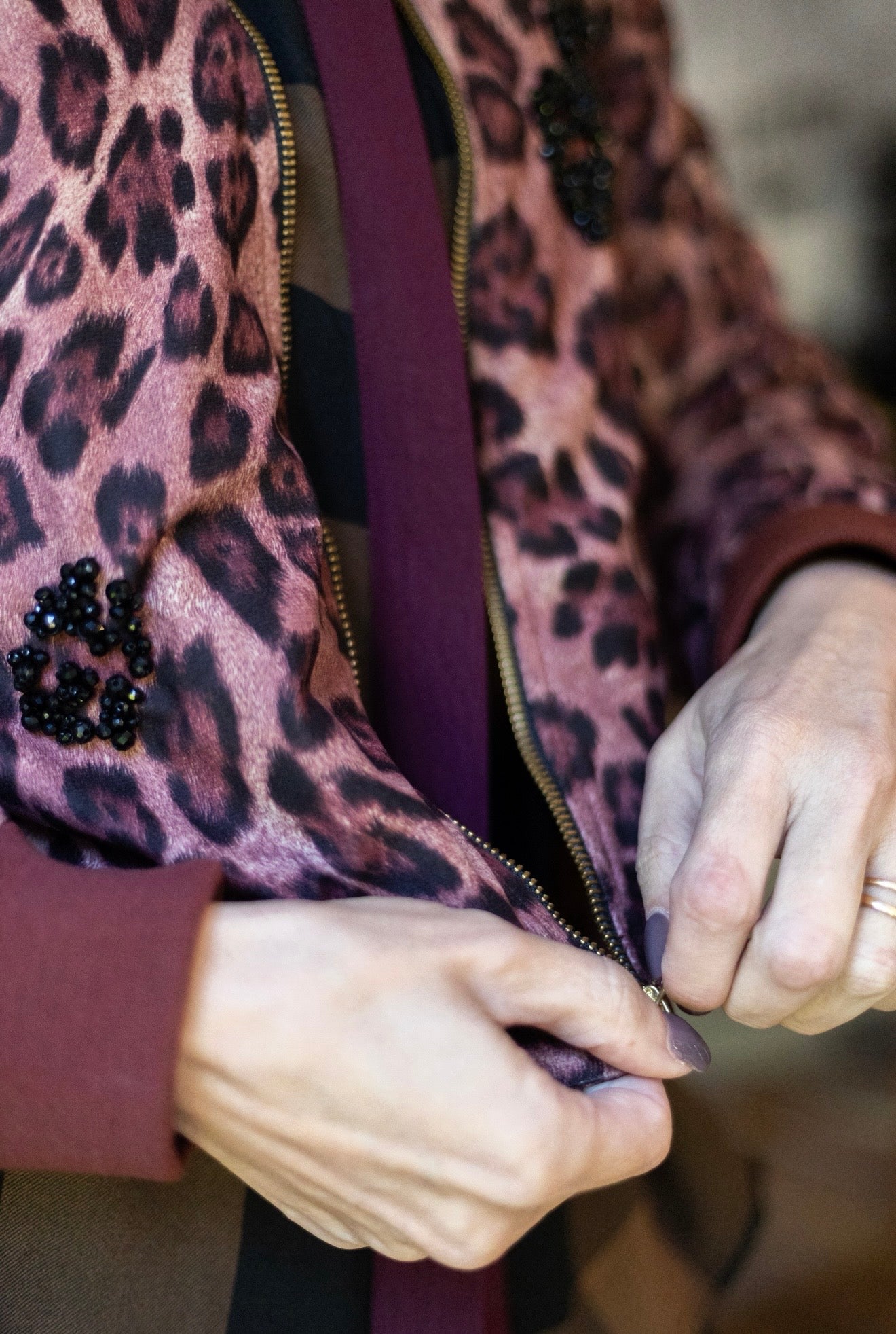 AGATHA : Leopard B // Hand Embroidery // Limited Edition