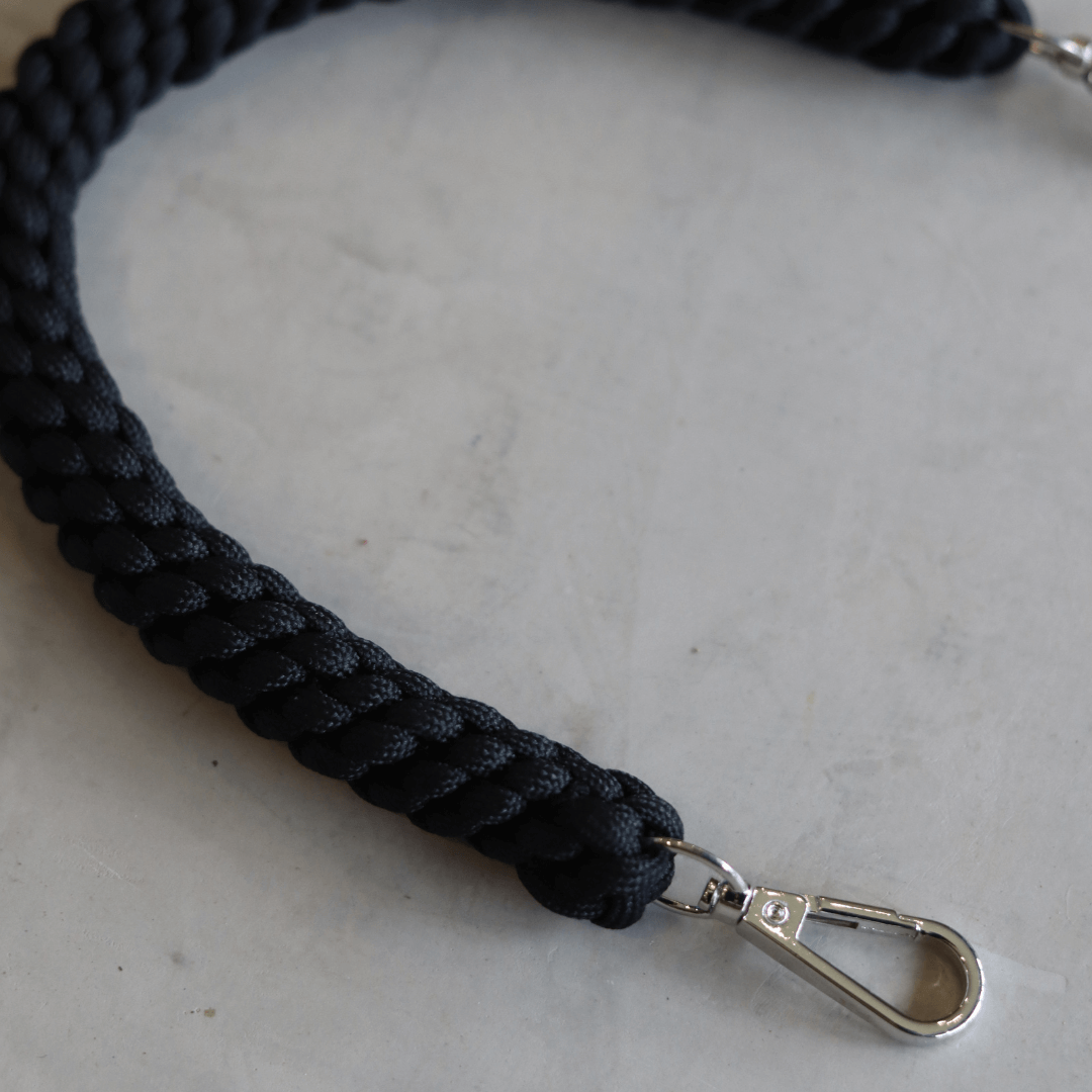 clutch handle black weaved bag strap-clutch-lynne