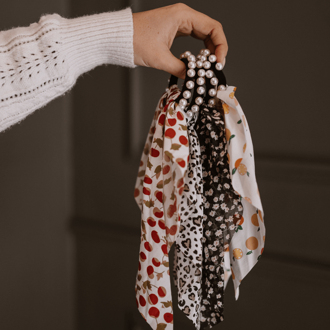 Hair Elastic with Scarf : 001