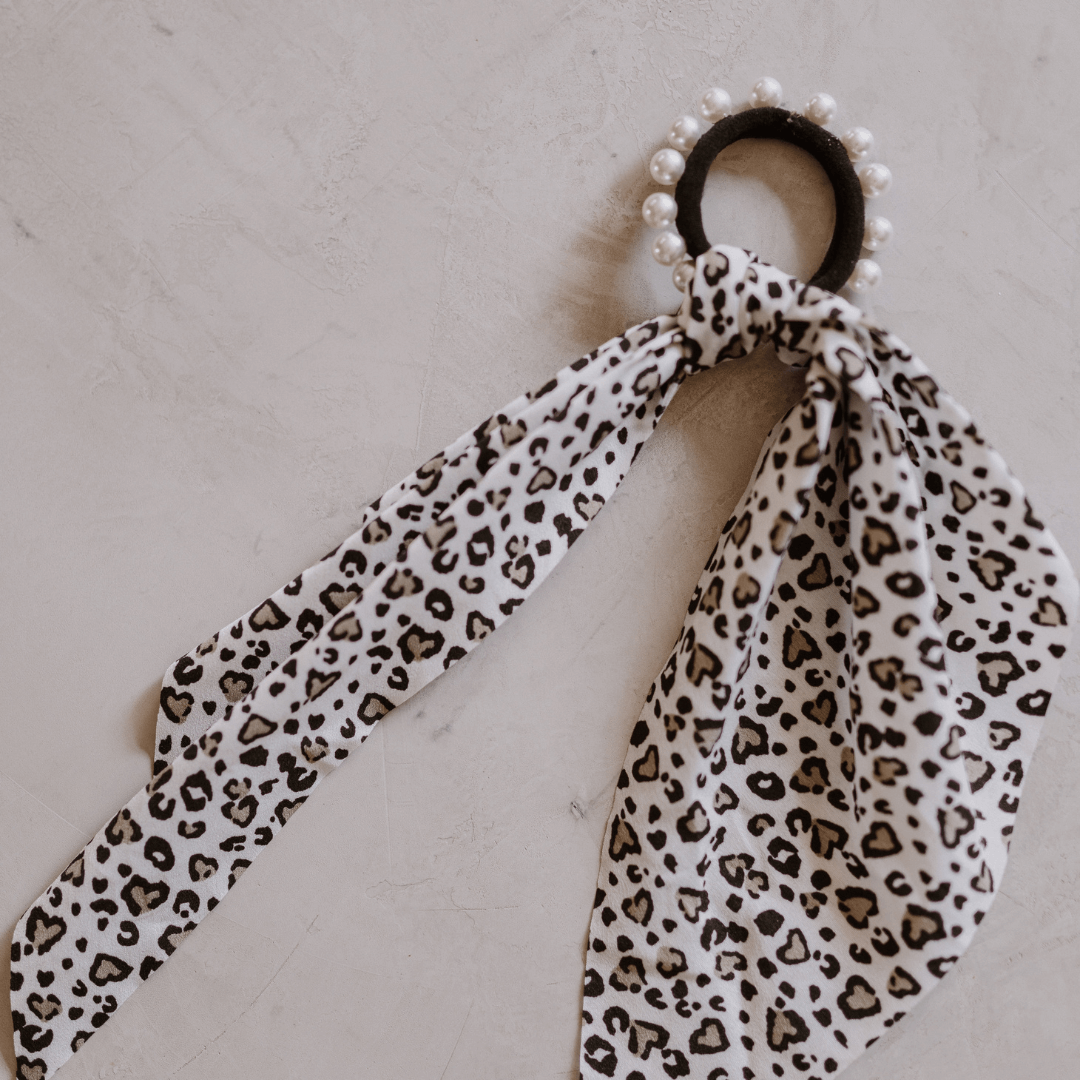 Hair Elastic with Scarf : 002