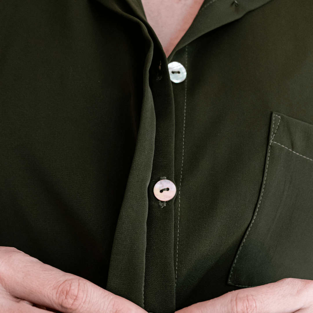 sarah army green no sleeves blouse very comfortable and loose fit button up blouse with collar-blouse-lynne