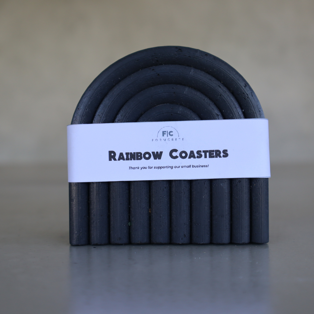 FORMCRETE : Rainbow Coasters ( SET of 4 )