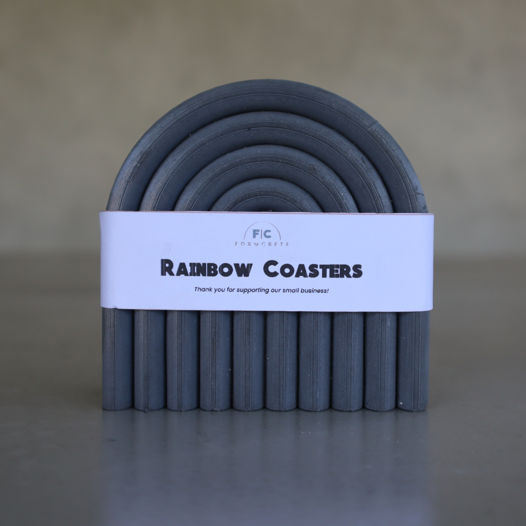 FORMCRETE : Rainbow Coasters ( SET of 4 )