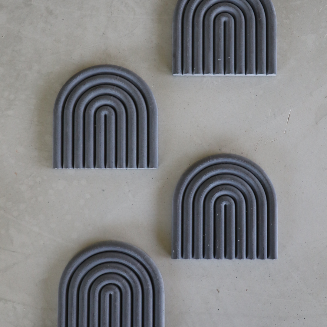 FORMCRETE : Rainbow Coasters ( SET of 4 )