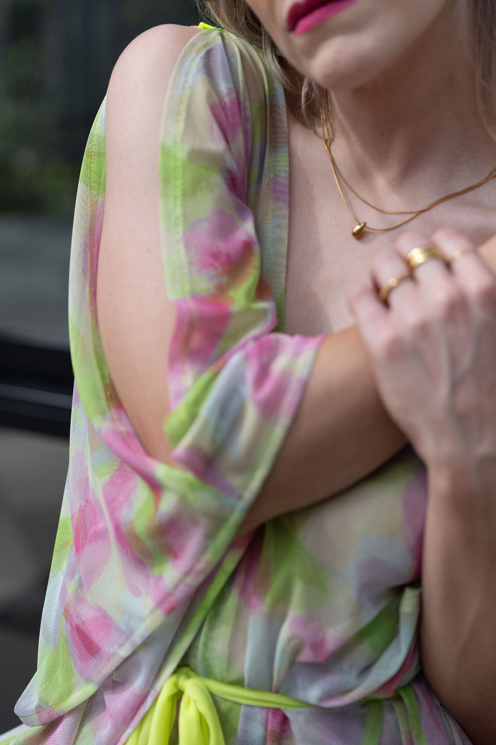 LUNA : Kaftan // Neon Yellow