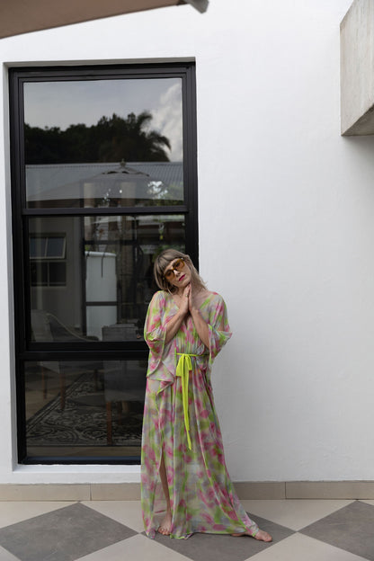 LUNA : Kaftan // Neon Yellow
