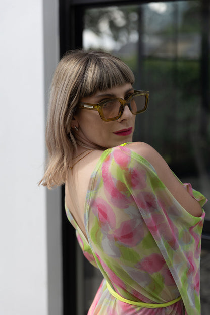LUNA : Kaftan // Neon Yellow