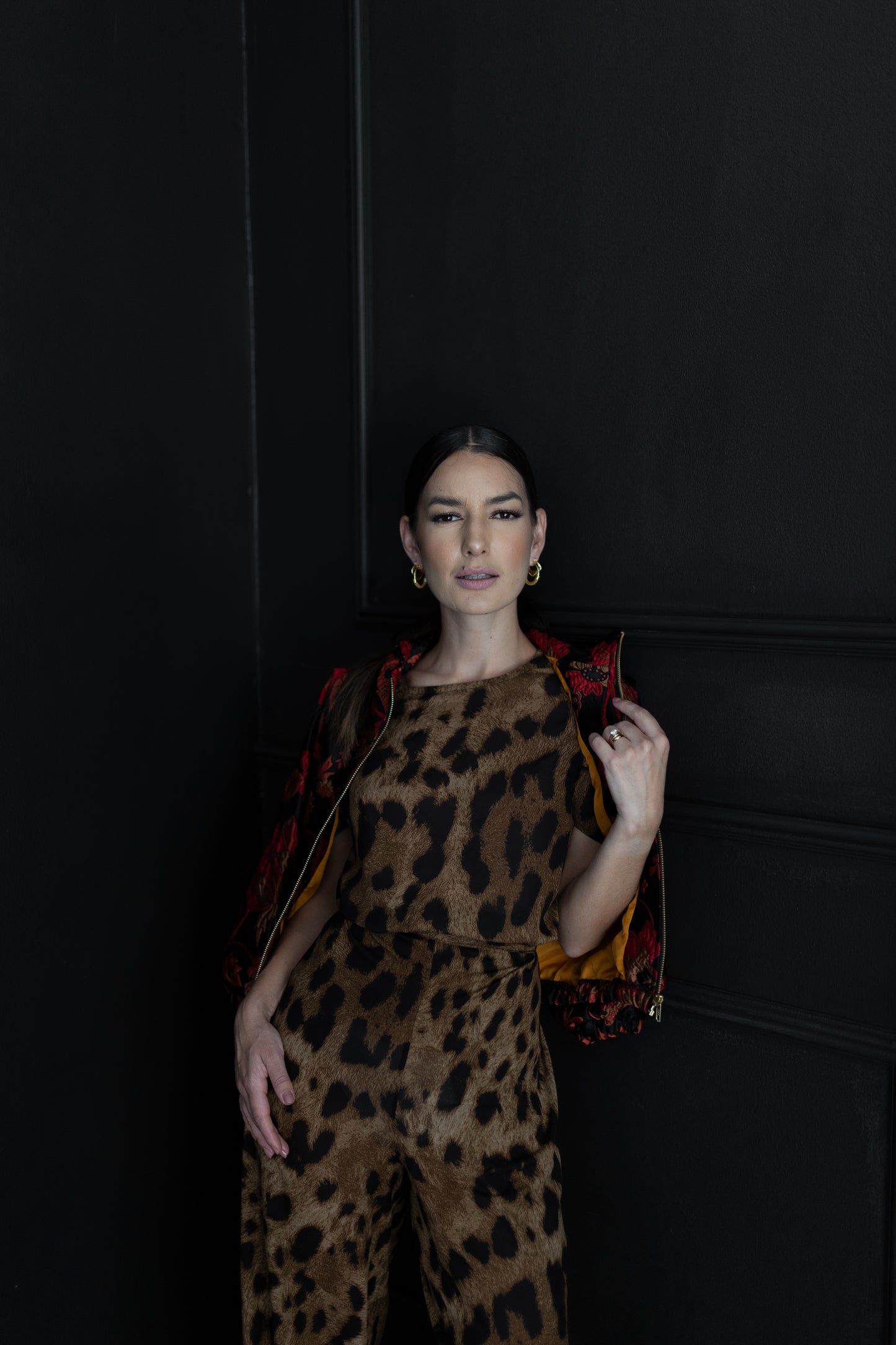 ALENA : Wrap Pants Leopard