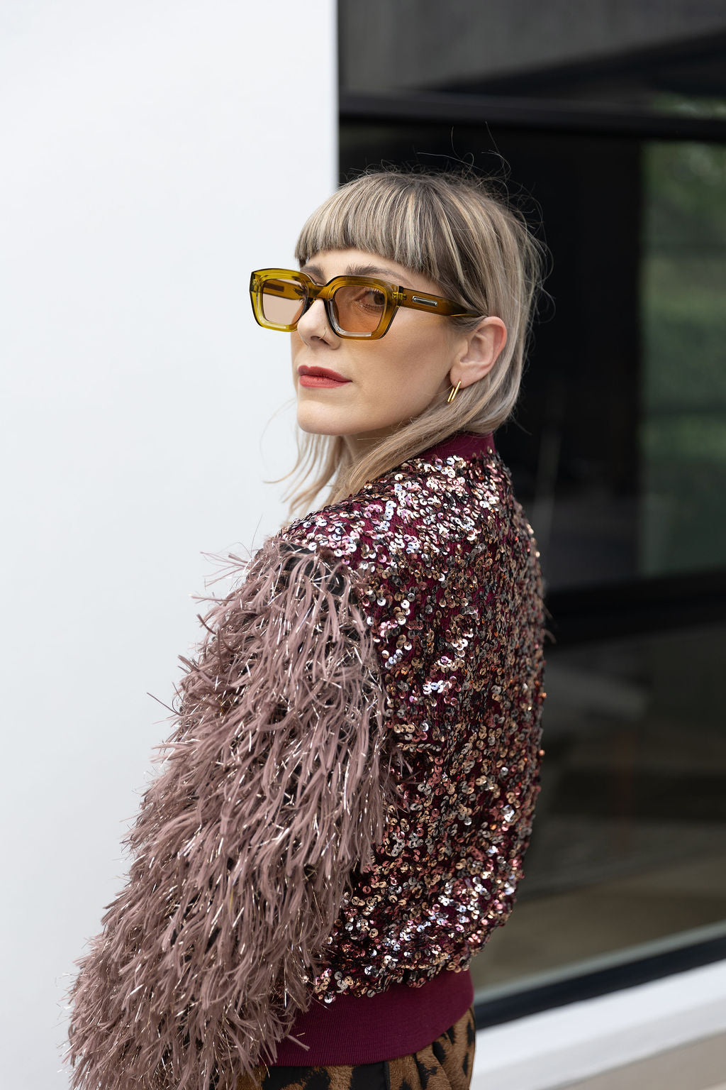 AGATHA : Burgundy Sequin