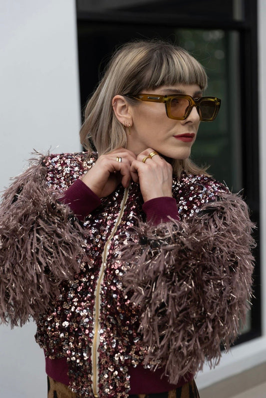 AGATHA : Burgundy Sequin