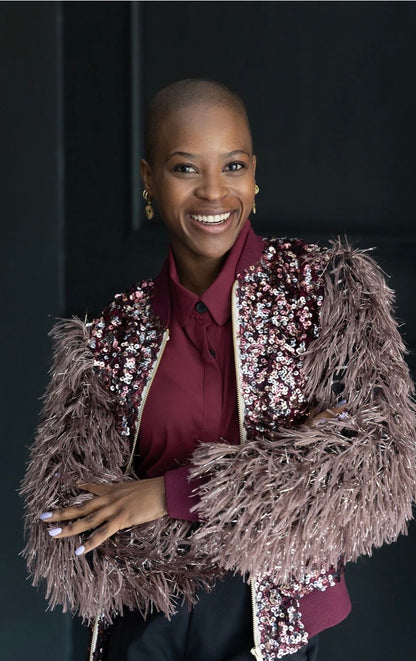 AGATHA : Burgundy Sequin