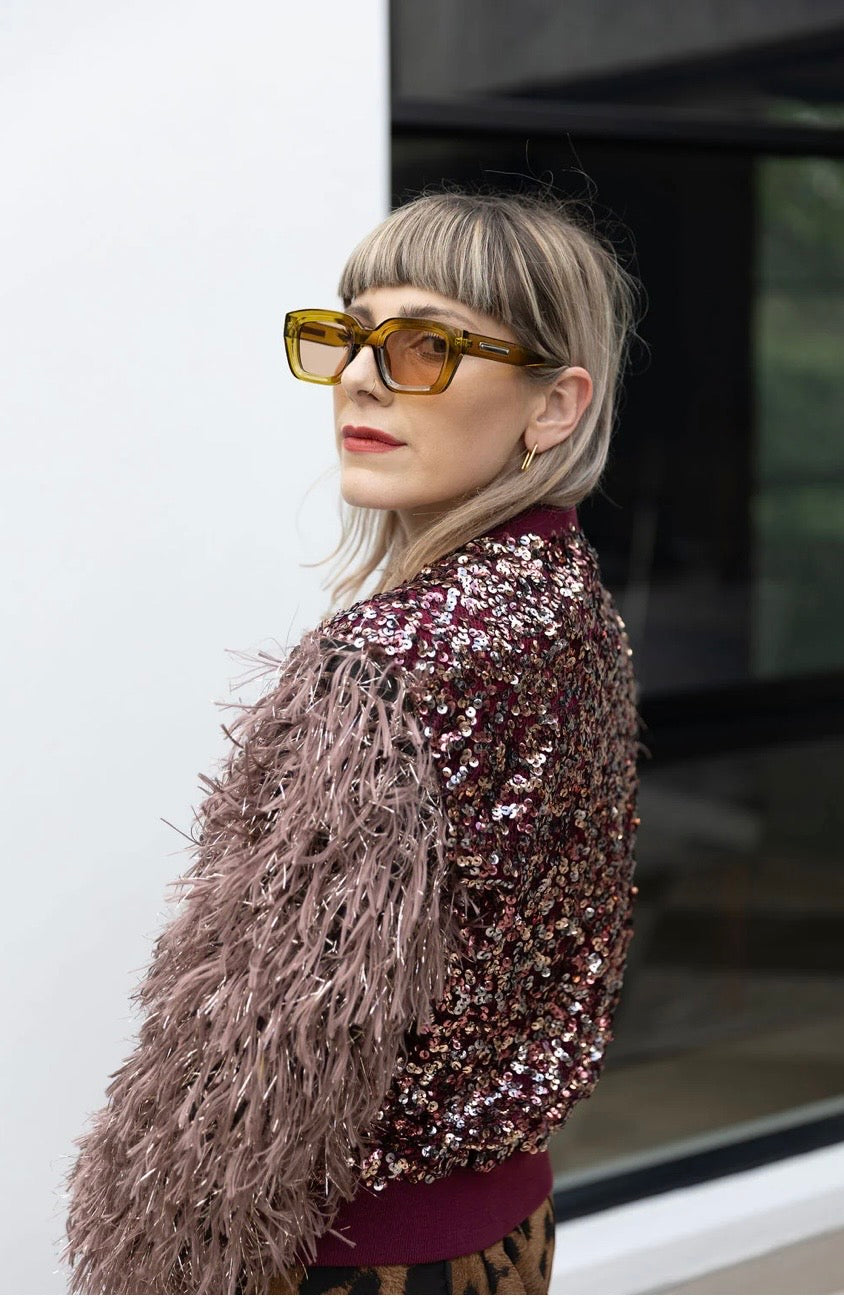 AGATHA : Burgundy Sequin
