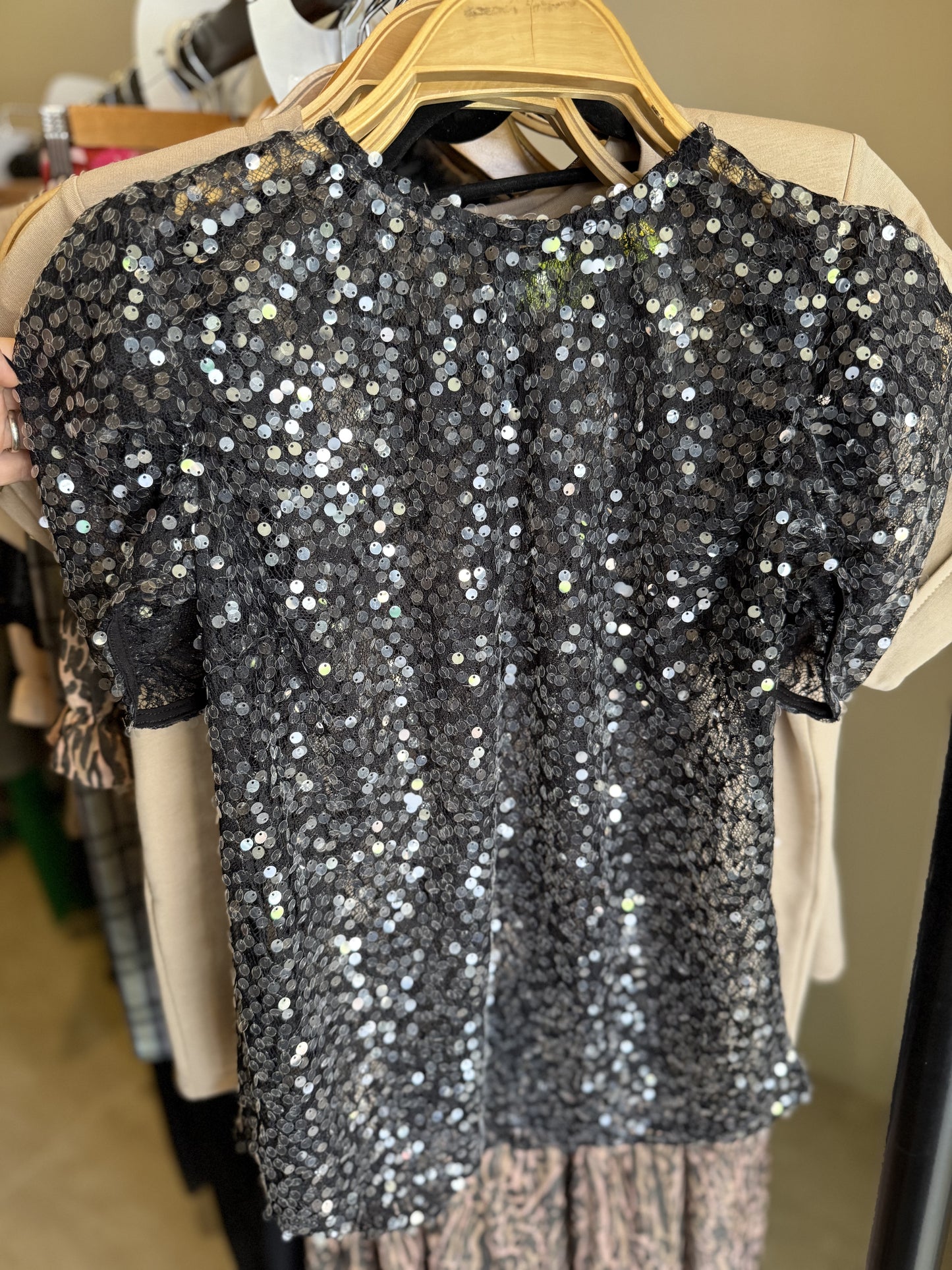 MARISOL : Black Clear Sequins