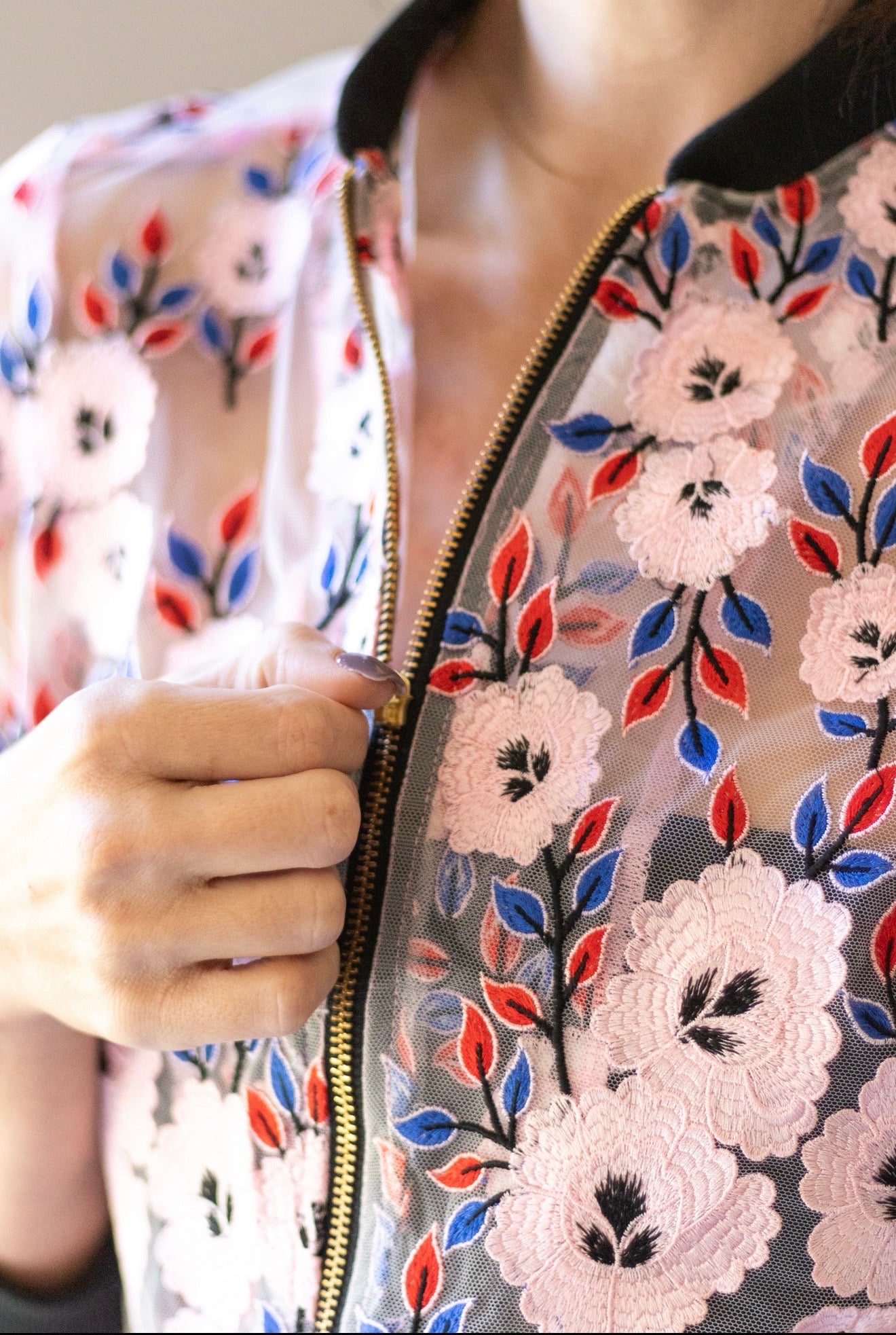 AGATHA : Pink Flower Mesh