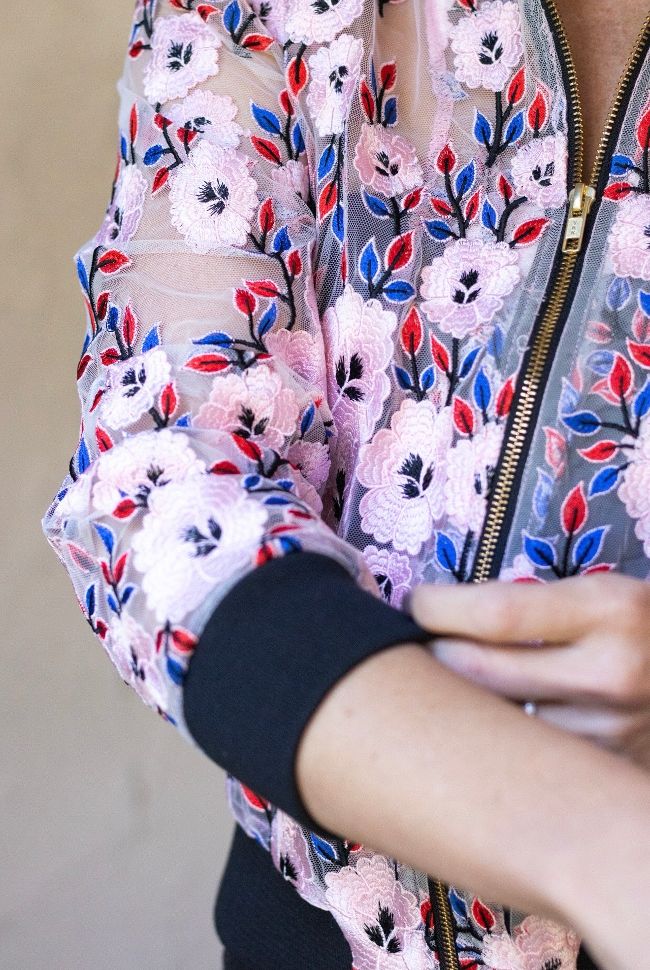 AGATHA : Pink Flower Mesh