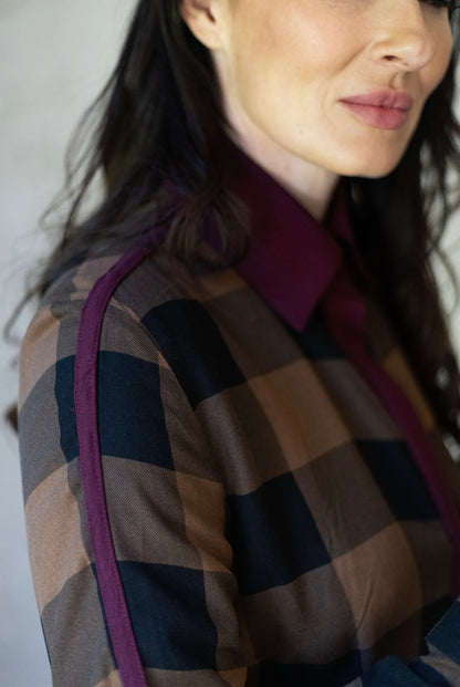 MARGOT : Burgundy Brown