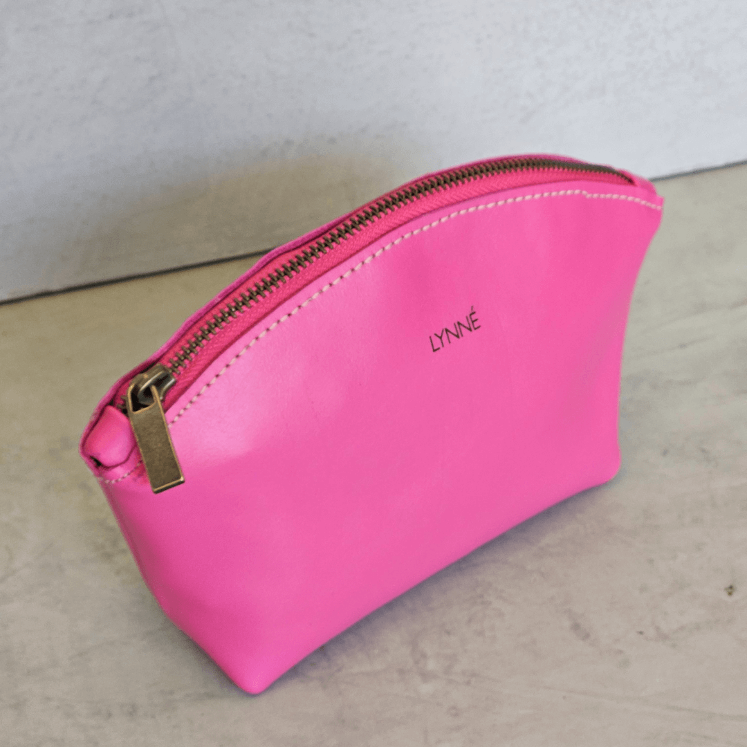 Maya hot pink small makeup bag-cosmetic-lynne_1