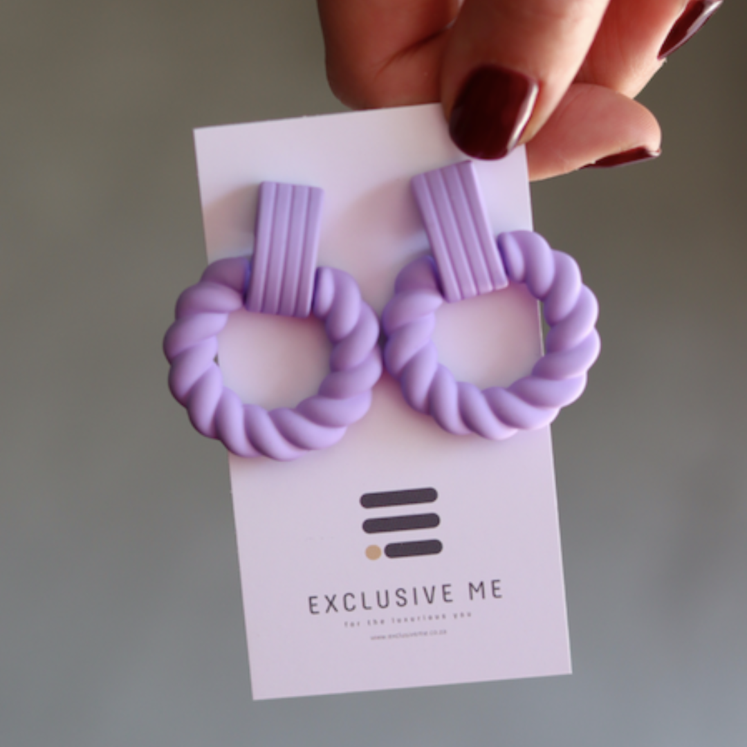 assorted earrings fashion earring purple-assorted_earrings-lynne