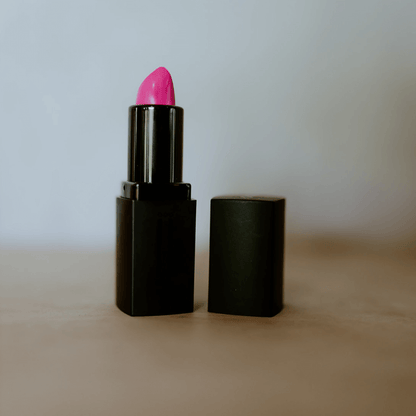 Lynne matte lipstick bombshell she is fierce and bright pink-lipstick-lynne