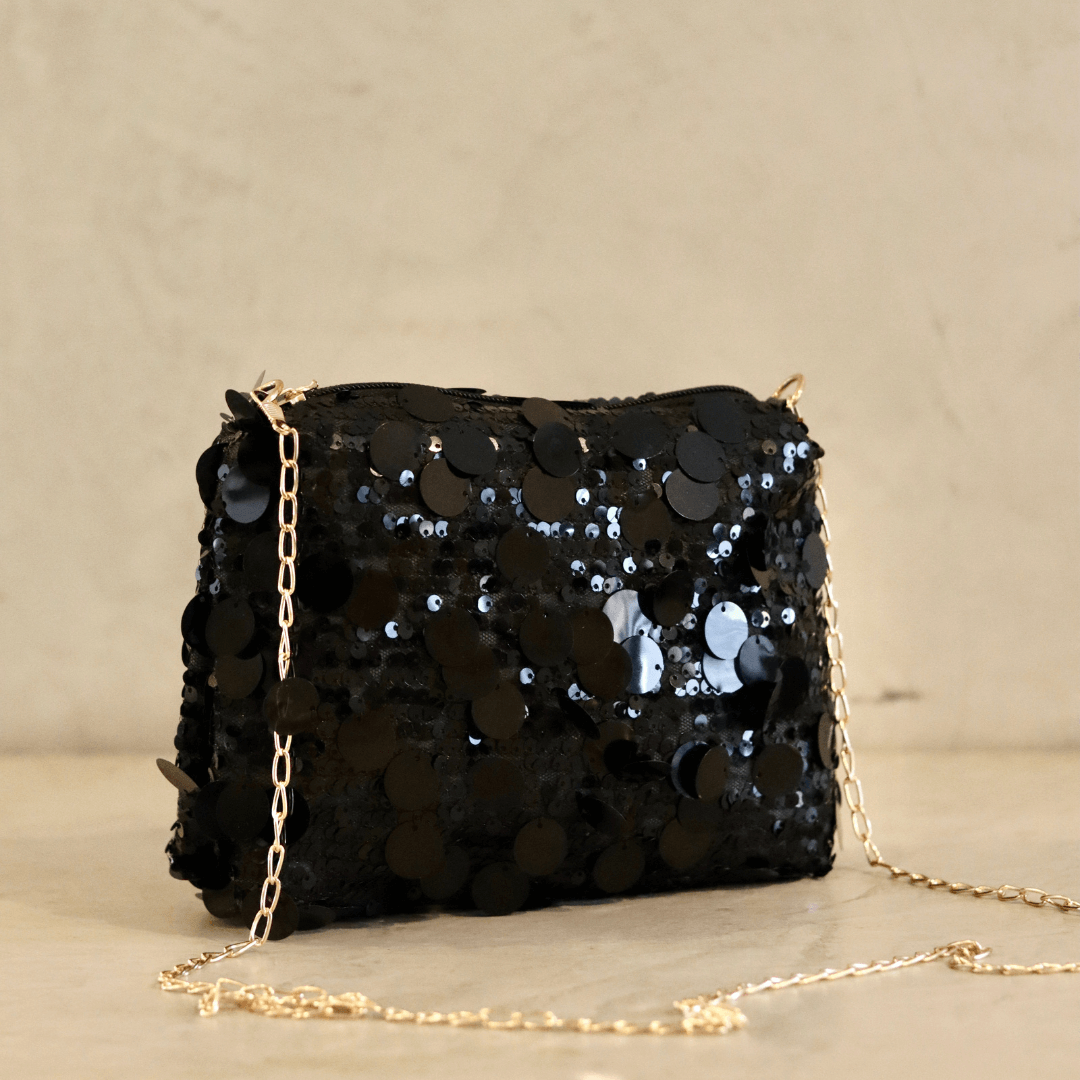 clutch black sequins small bag-clutch-lynne