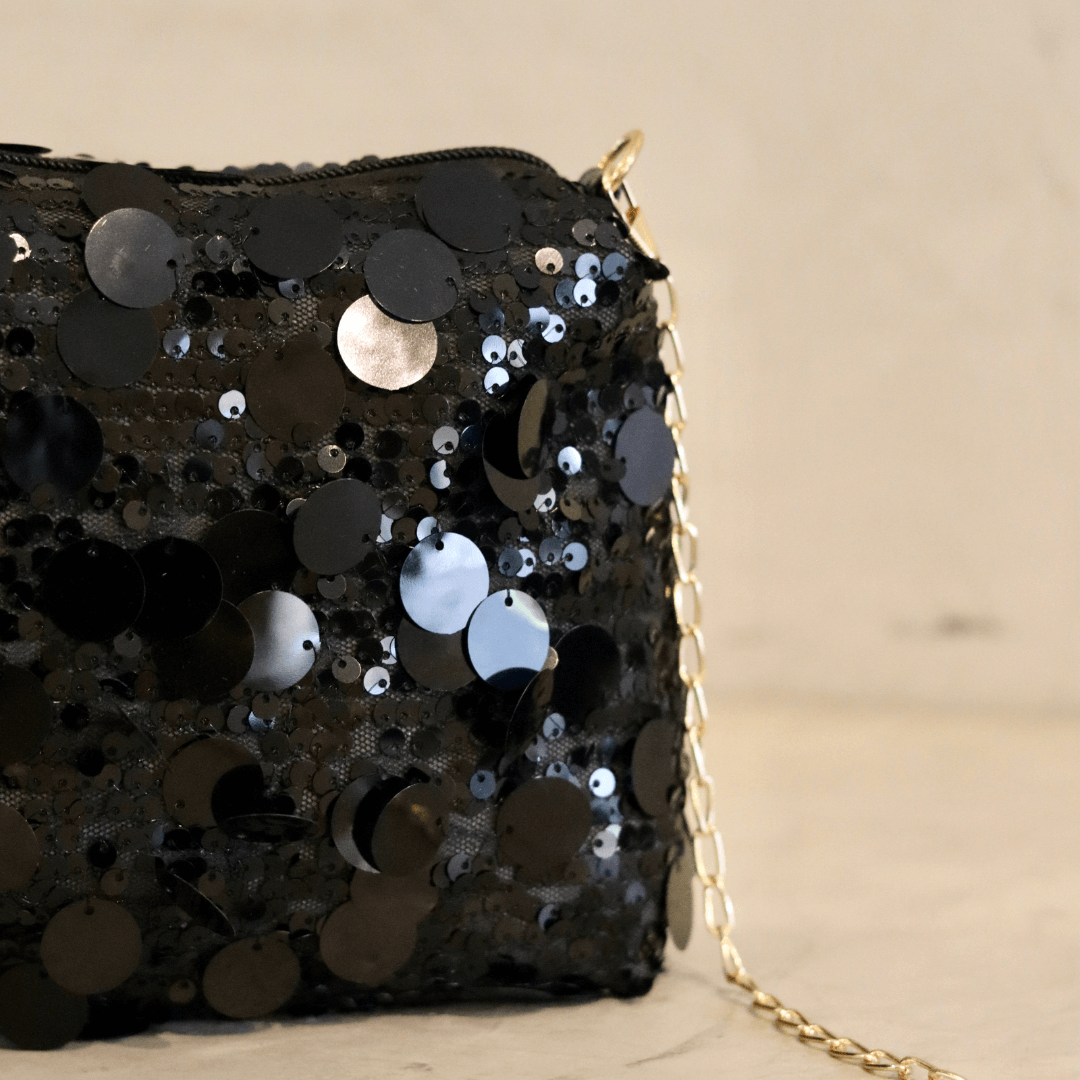 clutch black sequins small bag-clutch-lynne