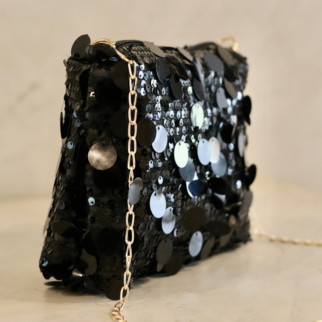 clutch black sequins small bag-clutch-lynne