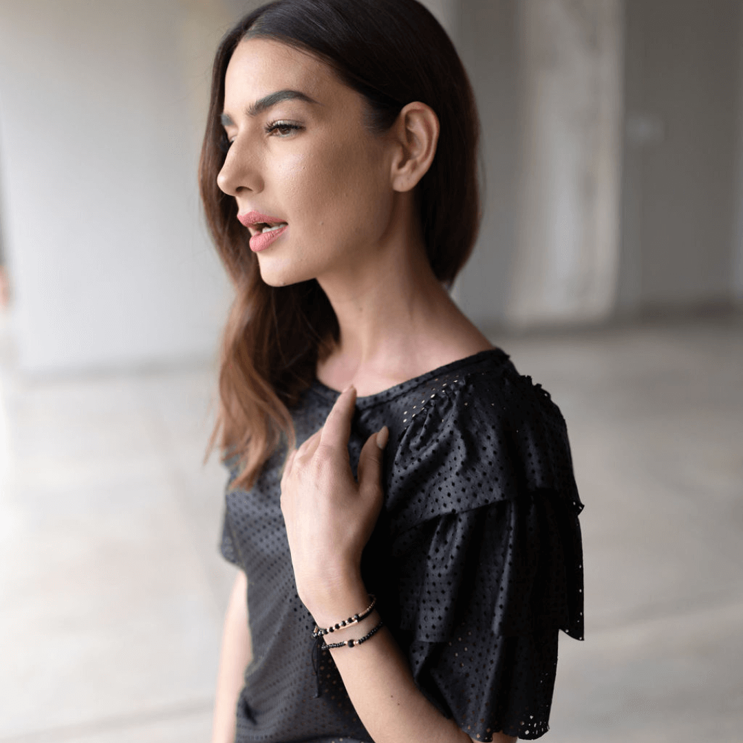 penelope black pleather blouse breathable comfortable blouse-blouse-lynne