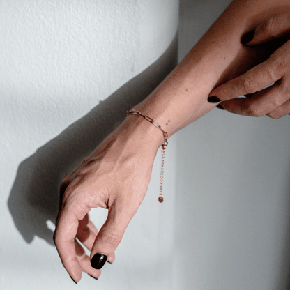 stainless steel bracelet gold paper clip-stainless_steel-lynne_2