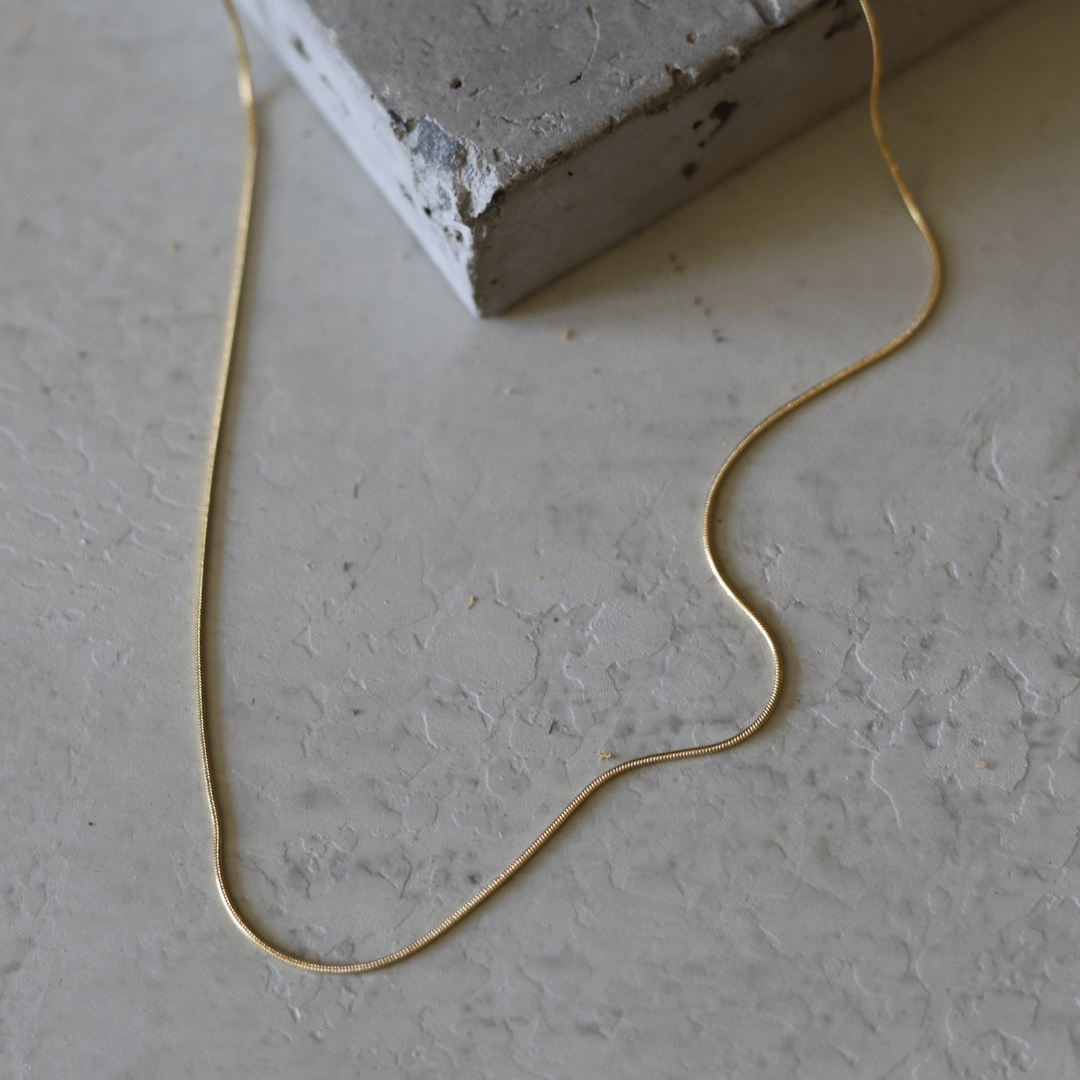 stainless steel gold necklace-stainless_steel-lynne