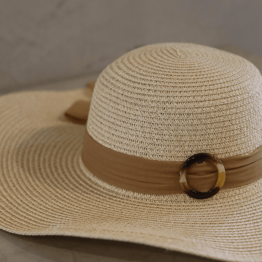 sun hat beige with brown detail scarf-sun_hat-lynne_2